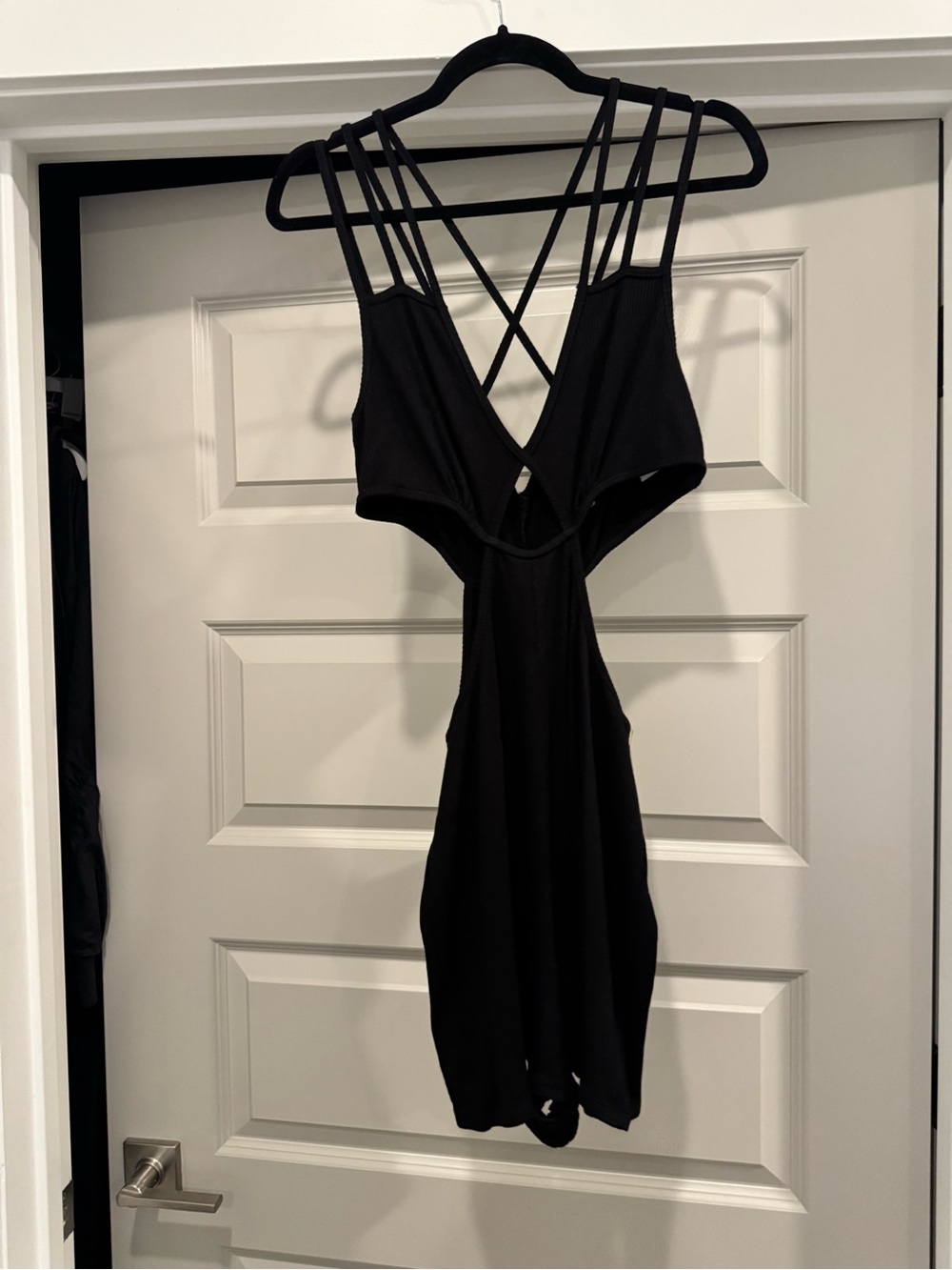 RVCA Black Strappy Cutout Bodysuit